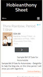 Mobile Screenshot of hobieanthony.com